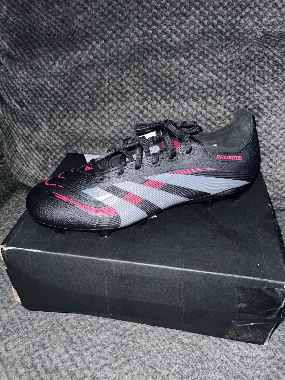 Adidas Predator League FG Unisex Black & Red Athletic Soccer Shoe